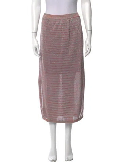 Pre-owned Suboo Midi Length Skirt In Purple