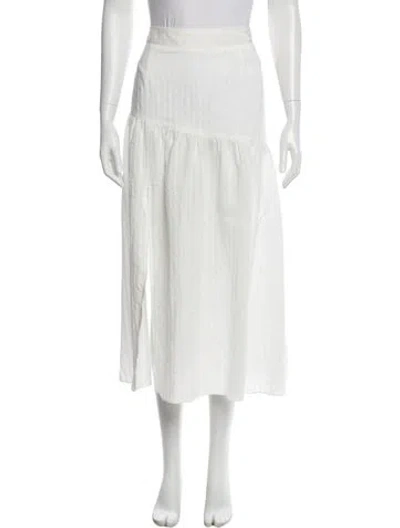 Pre-owned Suboo Midi Length Skirt W/ Tags In White