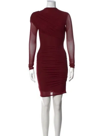 Pre-owned Suboo Mock Neck Mini Dress W/ Tags In Red