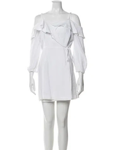Pre-owned Suboo Off-the-shoulder Mini Dress W/ Tags In White