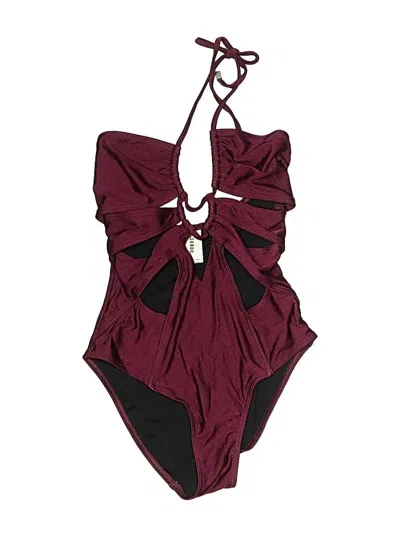 Pre-owned Suboo One Piece Swimsuit In Burgundy
