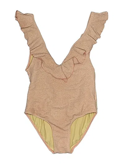 Pre-owned Suboo One Piece Swimsuit In Tan