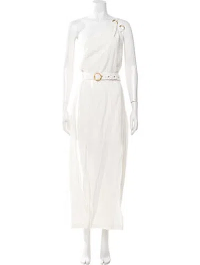Pre-owned Suboo One-shoulder Long Dress In Neutrals
