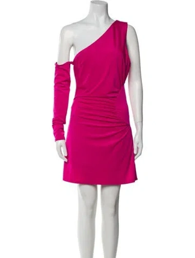 Pre-owned Suboo One-shoulder Mini Dress W/ Tags In Pink
