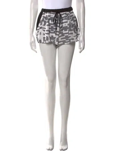 Pre-owned Suboo Printed Mini Shorts In White