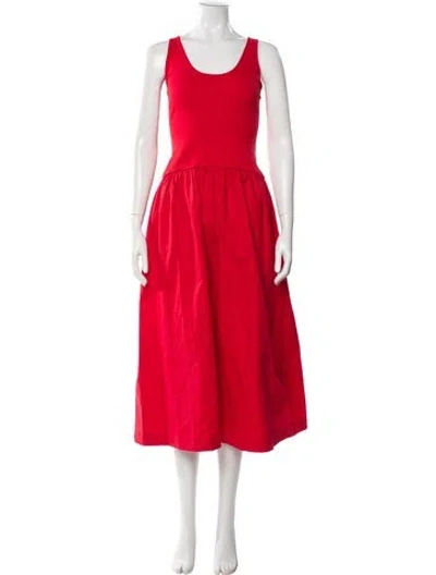 Pre-owned Suboo Scoop Neck Long Dress W/ Tags In Red