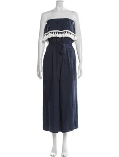 Pre-owned Suboo Strapless Jumpsuit In Blue