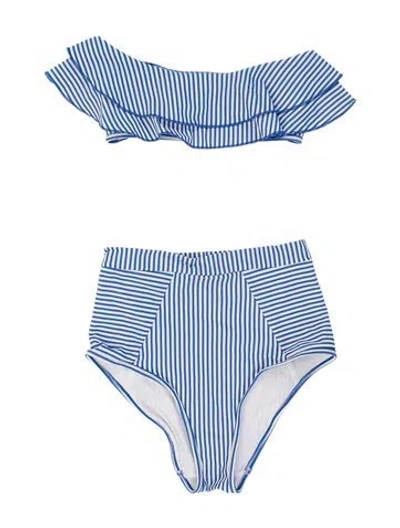 Pre-owned Suboo Striped Bikini In Blue