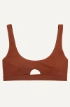 Subset Keyhole Soft Bra In Cacao