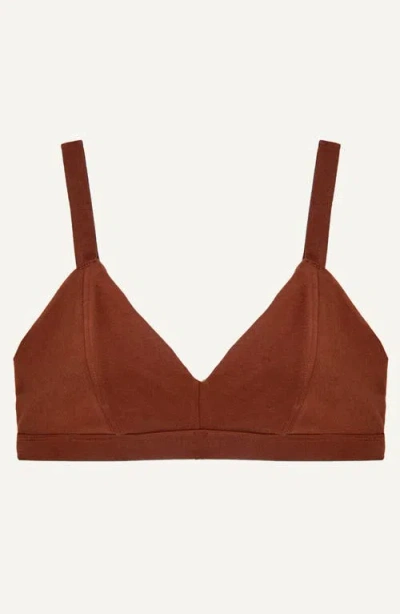Subset Triangle Soft Bra In Cacao