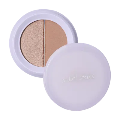 Subtl Beauty Eyeshadow Duo - Staycation In Brown