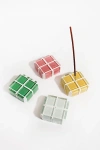 Subtle Art Studios Glass Tile Incense Holder In Honey