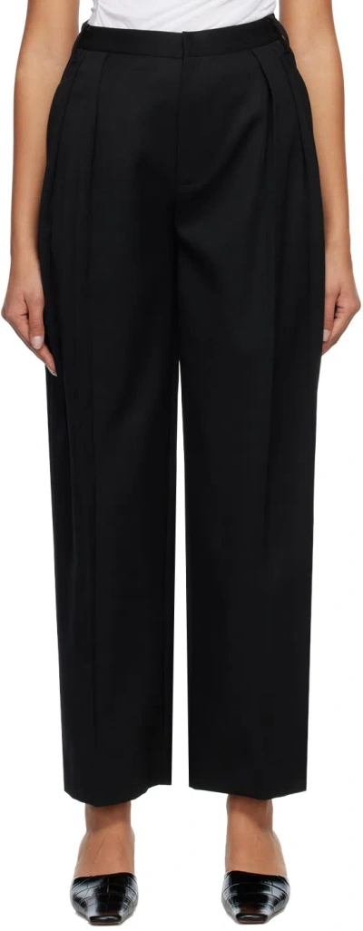 Subtle Le Nguyen Black Pleated Trousers
