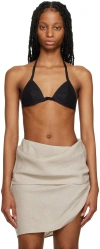 Subtle Le Nguyen Black Seashell Bralette In Black