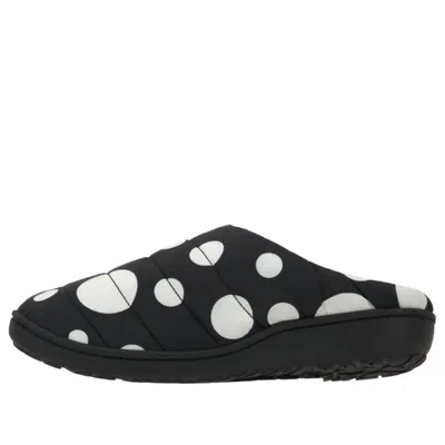 Subu Down Sandals 'cream Snow Dot' In Black