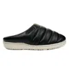 Subu Eco Leather Slippers Black In Black