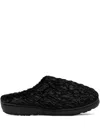 Subu Textured-finish Mules In Black