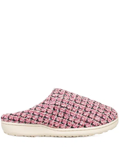 Subu Tweed Slippers In Multi