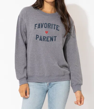 Suburban Riot Favorite Parent Sweatshirt In Heather Grey