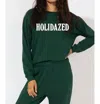 Suburban Riot Holidazed Sweatshirt In Emerald Green In Green