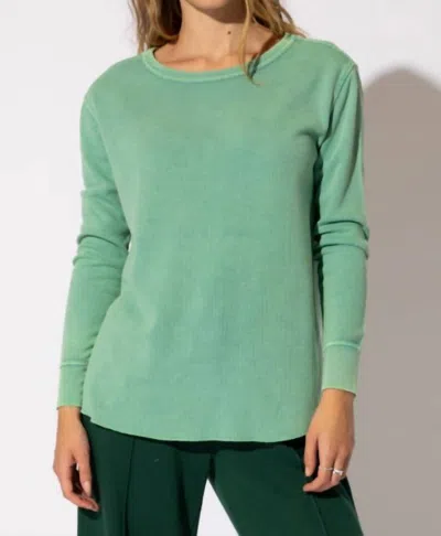 Suburban Riot Maria Thermal Top In Bondi In Green