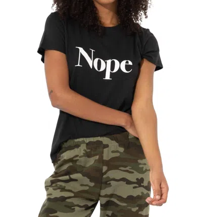 Suburban Riot Nope Loose Tee In Black