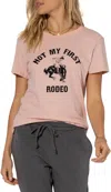 Suburban Riot Not My First Rodeo Tee In Pink In Pink