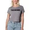 Suburban Riot Touchdown T-shirt In Grey In Grey