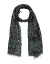 Sud Woman Scarf Charcoal Size - Cotton, Metallic Fiber