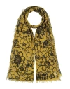 Sud Woman Scarf Military Green Size - Cotton, Metallic Fiber