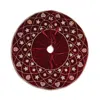 Sudha Pennathur 50 Velvet Embellished Tree Skirt In Red