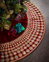 Sudha Pennathur 60" Sequin And Gem Tree Skirt