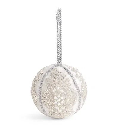 Sudha Pennathur Beaded Bauble In White