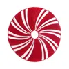 Sudha Pennathur Candy Cane Tree Skirt, 36 In Red