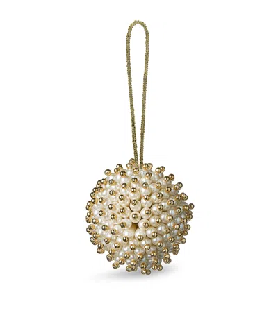 Sudha Pennathur Faux Pearl-embellished Bauble In White
