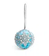 Sudha Pennathur Snowflake-embellished Bauble In Blue