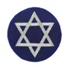 Sudha Pennathur Star Of David Beaded Placemat 13, Set Of 4 In Blue
