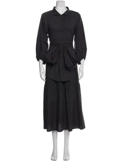 Pre-owned Sue Sartor Long Dress In Blue