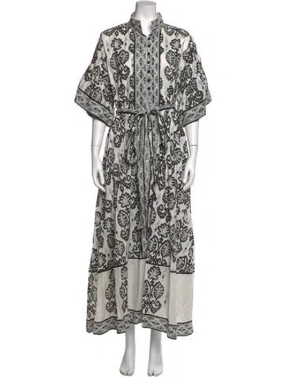 Pre-owned Sue Sartor Printed Long Dress