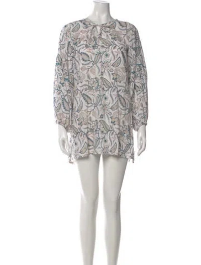 Pre-owned Sue Sartor Printed Mini Dress In Multi