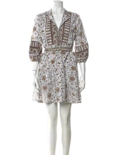 Pre-owned Sue Sartor Printed Mini Dress In Multi