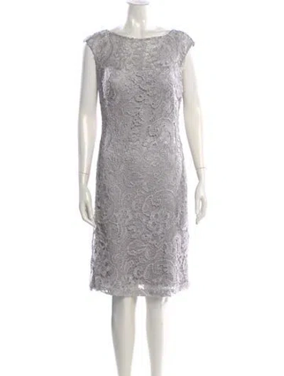 Pre-owned Sue Wong Bateau Neckline Knee-length Dress W/ Tags