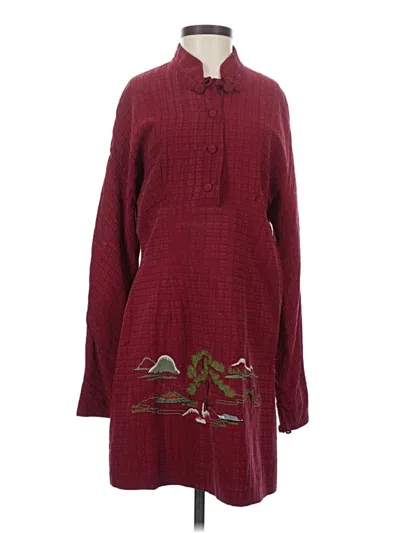 Pre-owned Sue Wong Casual Dress In Burgundy