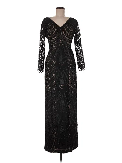 Pre-owned Sue Wong Cocktail Dress In Black