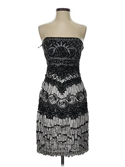 Pre-owned Sue Wong Cocktail Dress In Black