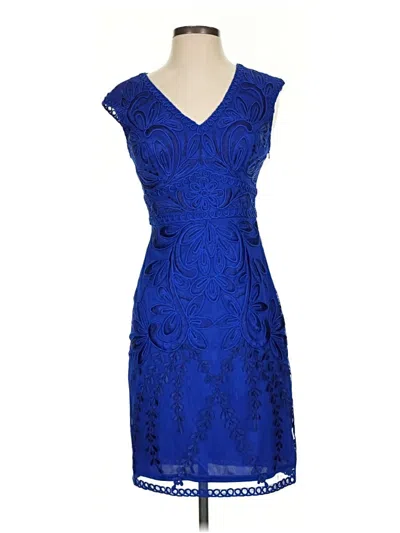 Pre-owned Sue Wong Cocktail Dress In Blue