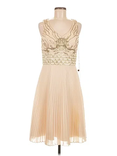 Pre-owned Sue Wong Cocktail Dress In Brown