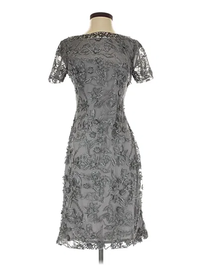 Pre-owned Sue Wong Cocktail Dress In Gray
