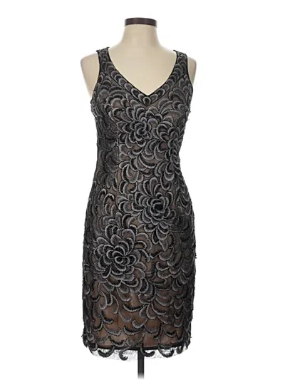 Pre-owned Sue Wong Cocktail Dress In Gray
