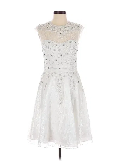 Sue Wong Cocktail Dress In White
